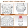 thumbnail image 3 of Juego de 6 Candelabros de Cristal, Candelabros Cónicos de Diamante Transparente para Centros de Mesa, Decoraciones del Hogar, 3 of 5