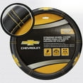 thumbnail image 3 of Plasticolor Chevy Deluxe Series Universal Steering Wheel Cover, Black & Yellow, 1 Pc, 1 lb, 3 of 7