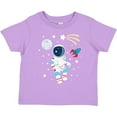 thumbnail image 3 of Inktastic Astronaut the Moon Spaceship and Shooting Star Boys or Girls Toddler T-Shirt, 3 of 5