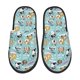 thumbnail image 1 of Balery Dogs Pantuflas de Casa de Felpa Silenciosas con Diseño Estampado, Zapatillas Cómodas Antideslizantes de Algodón para Interior-Large, 1 of 8