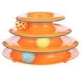 Petstages Tower of Tracks Interactive Cat Toy, Orange, OneSize