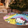 thumbnail image 2 of Lsque Sanrio Print Christmas Tree Skirt with Ties and Velcro,Xmas Holiday Decorations, Adjustable Tree Skirt-48", 2 of 6