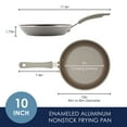 thumbnail image 3 of Rachael Ray Cook + Create Aluminum Nonstick Frying Pan, 10 inch, Gray, 3 of 9