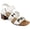 White Smooth, variant on Womens Faux Leather Open Toe Block Heel