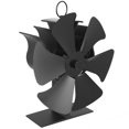 thumbnail image 4 of Teissuly Wood Stove Fan, 6 Blades Wood Stove Fan Heat Powered, Fireplace Fan, Wood Stove Accessories, Non Electric Fan for Wood/Gas/Log Burner Stove, 4 of 9