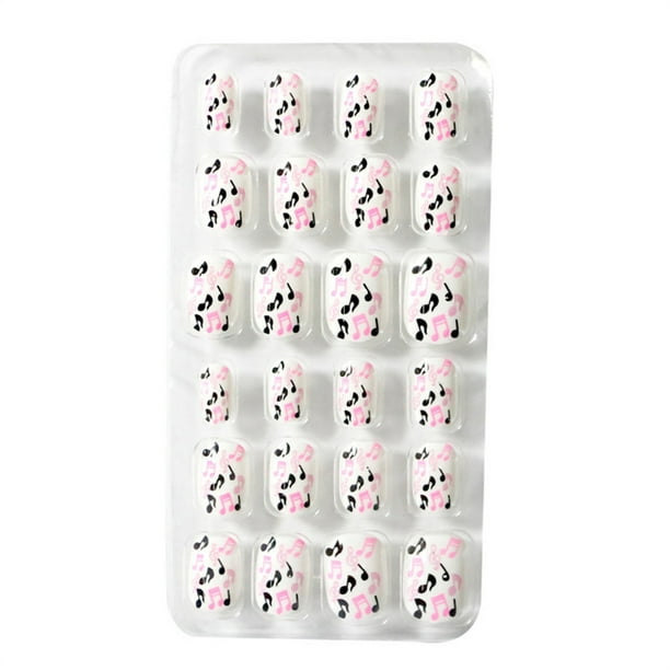 Guardurnaity 1 Juego de limas para uñas de longitud media para niños, estilo cuadrado, prensa mate en Stick, calcomanías artísticas, Kit de manicura Type3 NO3 Guardurnaity CE011887-22