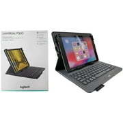Logitech Universal Folio Keyboard Case Fits Android & Windows Tablets 9-10" - Chuwi SurBook Mini - Preowned