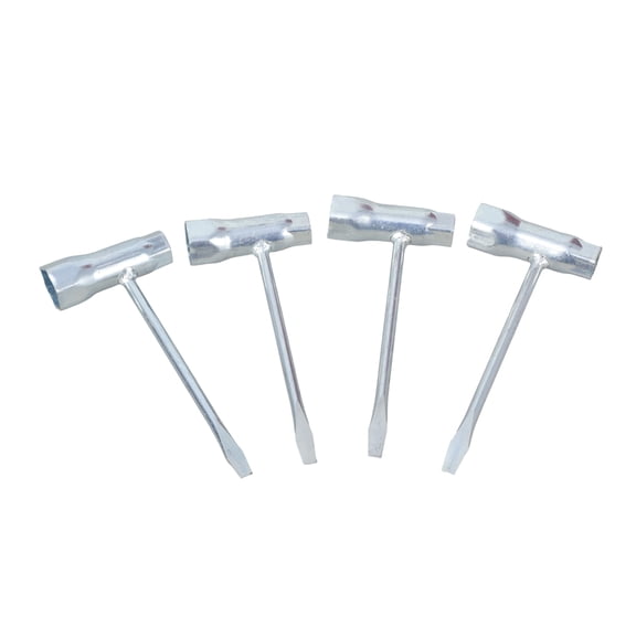 4Pcs Sparks Plug Socket Wrench 13mm & 19mm Stainless Steel Spanner for Gasolines Chainsaw and Brush Cutter T Socket Wrench