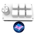 thumbnail image 4 of TISHITA with Knob Mini Keyboard 6-Key Professional RGB for Laptops White celadon glaze, 4 of 5