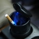 thumbnail image 2 of Cenicero portavasos de plástico con tapa y luz LED - Accesorio interior para coche - Camping Car - Luz LED - Porta cigarrillos, 2 of 5