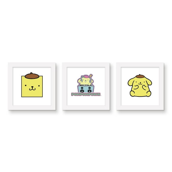 Gallery Pops Sanrio Hello Kitty - Pompompurin Wall Art Bundle (3-Pack)