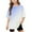 11#Blue, variant on AUNVITO Girls Short Sleeve T shirt Kids Summer Oversized Gradient Crew Neck Tops Casual Basic Tee 5-14Years