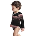 thumbnail image 3 of Xecao Rose Gold Glitter1 Print Baby unisex-baby Cotton Long-sleeve Bodysuits-6 Months, 3 of 6