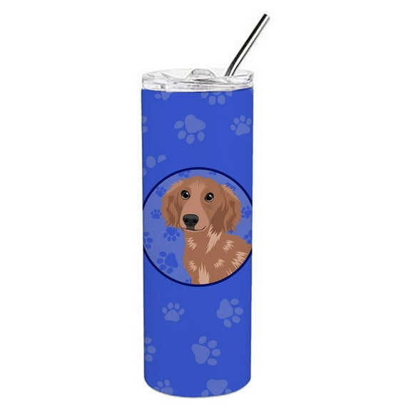 Carolines Treasures WDK1040TBL20 Chihuahua Red Design2  Stainless Steel 20 oz Skinny Tumbler Blue 20 oz multicolor