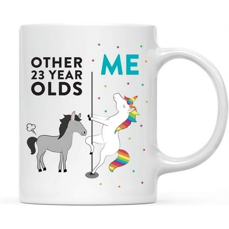 

Andaz Press Funny Quirky 11oz. Ceramic Coffee Mug 11rd Birthday Gift Other 11 Year Olds Me Horse Unicorn 1-Pack Sister Mom Grandma Coworker Girl Friend