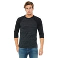 thumbnail image 1 of Bella + Canvas Unisex 3/4-Sleeve Baseball T-Shirt, 1 of 1