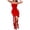 Red, variant on Antinious Summer Dresses for Women,Womens Dresses for Party,Beach Dresses for Women Casual Sleeveless Collar Suspenders Solid Dress,White,XS