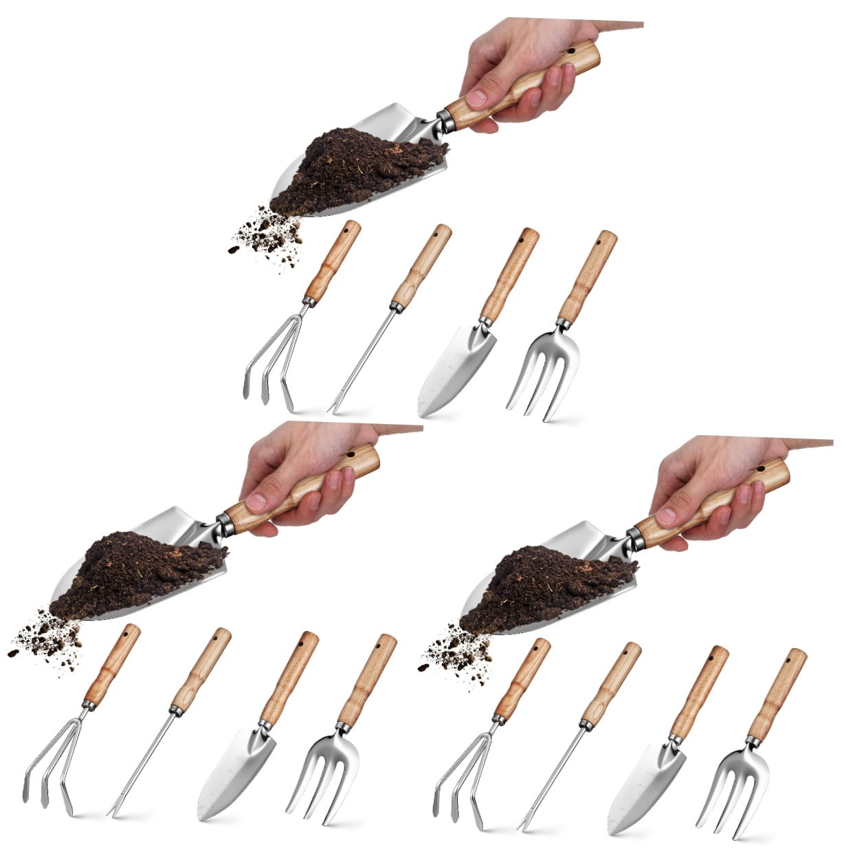 3 Sets  Gardening Tools Set Yard Tools For Gardening Trowel Set Garden Tools Outdoor Gardening Gifts