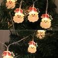 thumbnail image 3 of ziyahi String Lights Santa Claus Hanging Lightweight Manuel Switch Bonhomme de Neige Light Special Design Réglable Décoration à la Maison Festive Santa Claus, 3 of 6