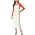 thumbnail image 3 of INSPIRE CHIC Women's Bolero Shrugs Long Sleeves Open Front Cotton Knit Crop Shrugs XS Rust Red, 3 of 7