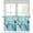 Turquoise, variant on Sage Green White Buffalo Check Half Window Curtains 24 Inches Long, Farmhouse Plaid Window Treatment Curtain Drapes, Modern Geometric Short Window Tiers for Laundry Room Over Sink, 27.5"x24", 2 Panels
