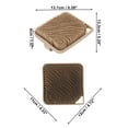 thumbnail image 4 of Unique Bargains 1 Pc Bath Brush Back Scrubber for Bathroom for Shower 5.39"x5.24"x1.57" Brown, 4 of 6