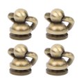 thumbnail image 1 of Garosa 4PCS Metal Ring Screw Round Head Studs Rivet Nail Rotate Spikes DIY Leather Craft Hardware Accessories,Round Stud Rivet,DIY Leather Craft, 1 of 7