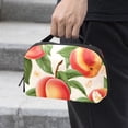 thumbnail image 2 of Peach Charger Organizer Hard Drive Bag Cable Cord Organizer Small Storage Pouch Oxford Fabric Waterproof Electronic Digital Accessories Travel Case 5.9x9.44x3.14 in., 2 of 6