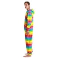 thumbnail image 3 of 6436-10492-S #FollowMe Jumpsuit Adult Bodysuit Pajamas (Rainbow, Large), 3 of 4