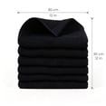 thumbnail image 3 of Smiry 100% Cotton Waffle Weave Kitchen Dish Cloths, Ultra Soft Absorbent Quick Drying Dish Towels, 12x12 Inches, 6-Pack,Black, 3 of 5