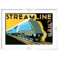 thumbnail image 5 of Art.com Streamline Train Art Print by Brian James, White Frame Wall Art, 29" x 21", 5 of 5