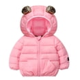thumbnail image 4 of 1-6Y Toddler Boys Girls Winter Warm Hooded Puffer Coat Jacket Kids Casual Zipper Thickened Snow Clothes Overcoat Outerwear With Pockets, 4 of 8