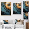 thumbnail image 4 of Designart "Vortex Of The Desert Mirage II" Abstract Spirals Floater Framed Canvas Wall Art, 4 of 5