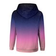 thumbnail image 6 of Xudanell Jackets for Women Warm Hooded Jacket Gradient Zipper Hoodie Drawstring Jacket Lined Plush Women Fashion Hoodies Light Purple XXL, 6 of 7