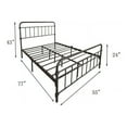 thumbnail image 3 of Tslinn Metal Full Bed Frame with Headboard and Footboard,Black Color,Classic Style, 3 of 4