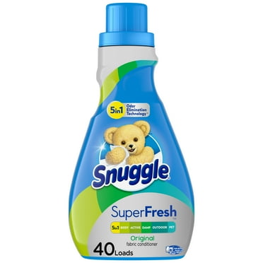 Snuggle SuperFresh Liquid Fabric Softener with Odor Eliminating Technology, Morning Breeze, 35.7 oz, 40 Loads