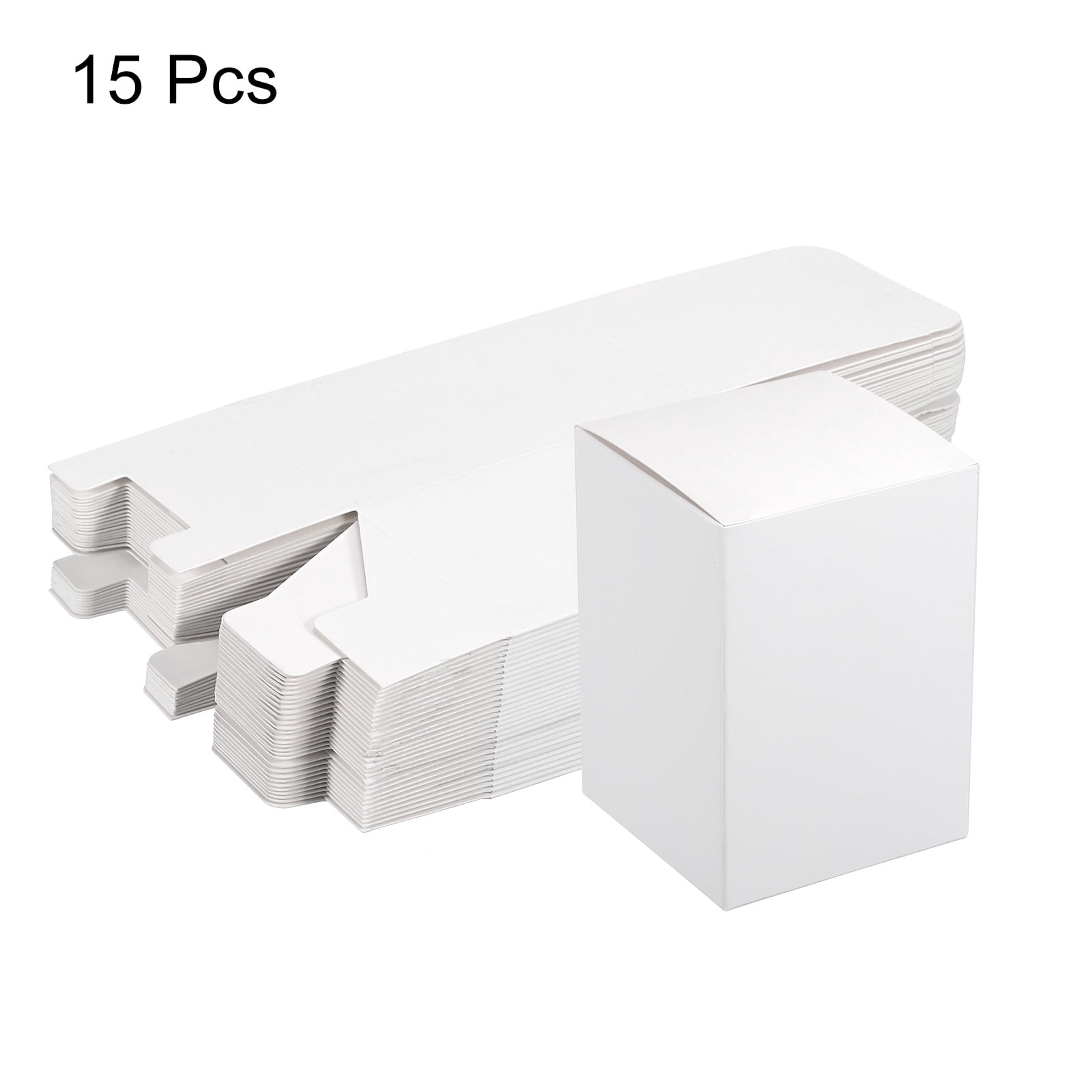 Unique Bargain Paper Recycled Gift Corrugated Paper Box White 2.8"x 2.8"x 3.9"