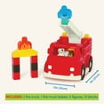 thumbnail image 5 of Battat Fire Engine Red Toy Truck with 13 Blocks and 2 Figurines, Toddler and Preschool Toys, 5 of 8
