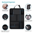 thumbnail image 4 of Kick Mats Protector de asiento trasero, paquete de 2 protectores de respaldo de asiento Oxford impermeables, protector de respaldo de asiento de coche para niños, protector de parte trasera, 4 of 5