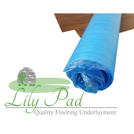 Lily Pad 3mm EPE Laminate Flooring Underlayment - 100 SF (Best Underlayment For Bamboo Floating Floor)