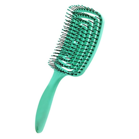 Curved Hair Comb Brush Massage Comb Stylist Supplies Hollow Mosquito Coil Hair Brush Vented Styling Hair Brush Hair Care Styling Tool Blue