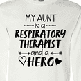 thumbnail image 4 of Inktastic My Aunt is a Respiratory Therapist and a Hero Long Sleeve T-Shirt, 4 of 5