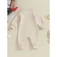 thumbnail image 4 of Hirigin Newborn Baby Boy Girl Christmas Outfit Long Sleeve Letter Tree Print Romper 0 3 6 12 18 Months Fall Winter Jumpsuit, 4 of 8
