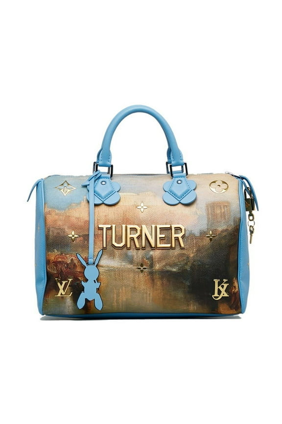 Pre-Owned Louis Vuitton Masters Collection TURNER Speedy 30 Handbag M43306 Blue Multicolor PVC...