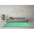 thumbnail image 3 of Ahgly Company Indoor Rectangle Abstract Turquoise Blue Modern Area Rugs, 2' x 3', 3 of 4
