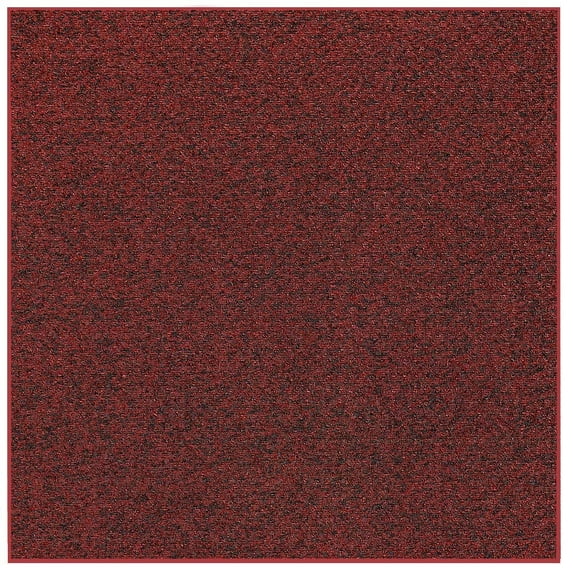Furnish My Place Loop Floor Rug - 8 ft, x 8 ft., Square, Burgundy, Customized Area Rug for Patio, Garden, Hallway, Living Room