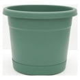 thumbnail image 2 of Ames-True Temper RR1606FE 16 in. Rolled Rim Planter & Saucer - Green, 2 of 2