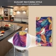 thumbnail image 5 of Yayeee Duplex Wall Plate 1-Gang 4.5"x2.7" Home Receptacle Light Switch Decorative Outlet Cover, Colorful Art Leaves Pattern, 5 of 7