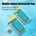 thumbnail image 4 of CxhicLuv Transparent Phone Waterproof Pouch, 8.9×4.3 Inch, IPX8, Fluorescent, Touch-Friendly, Ideal for Swimming, Rafting, PVC & Sealable, Suitable for Phone Users, Water Sports Enthusiasts, Yellow, 4 of 6