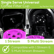 Perfect Pod Universal Fit Single Serve Value Pack with EZ-Scoop & Reusable K-Cup® Coffee Filter